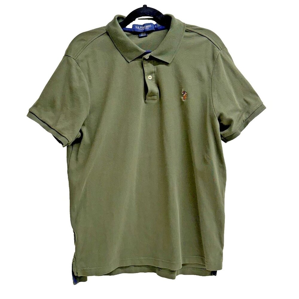 US Polo Association polo shirt large men Green